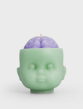 Brainy Doll Head Candle
